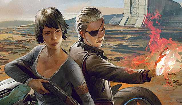 Space Bikers Return on the Cover of Blood Binds the Pack