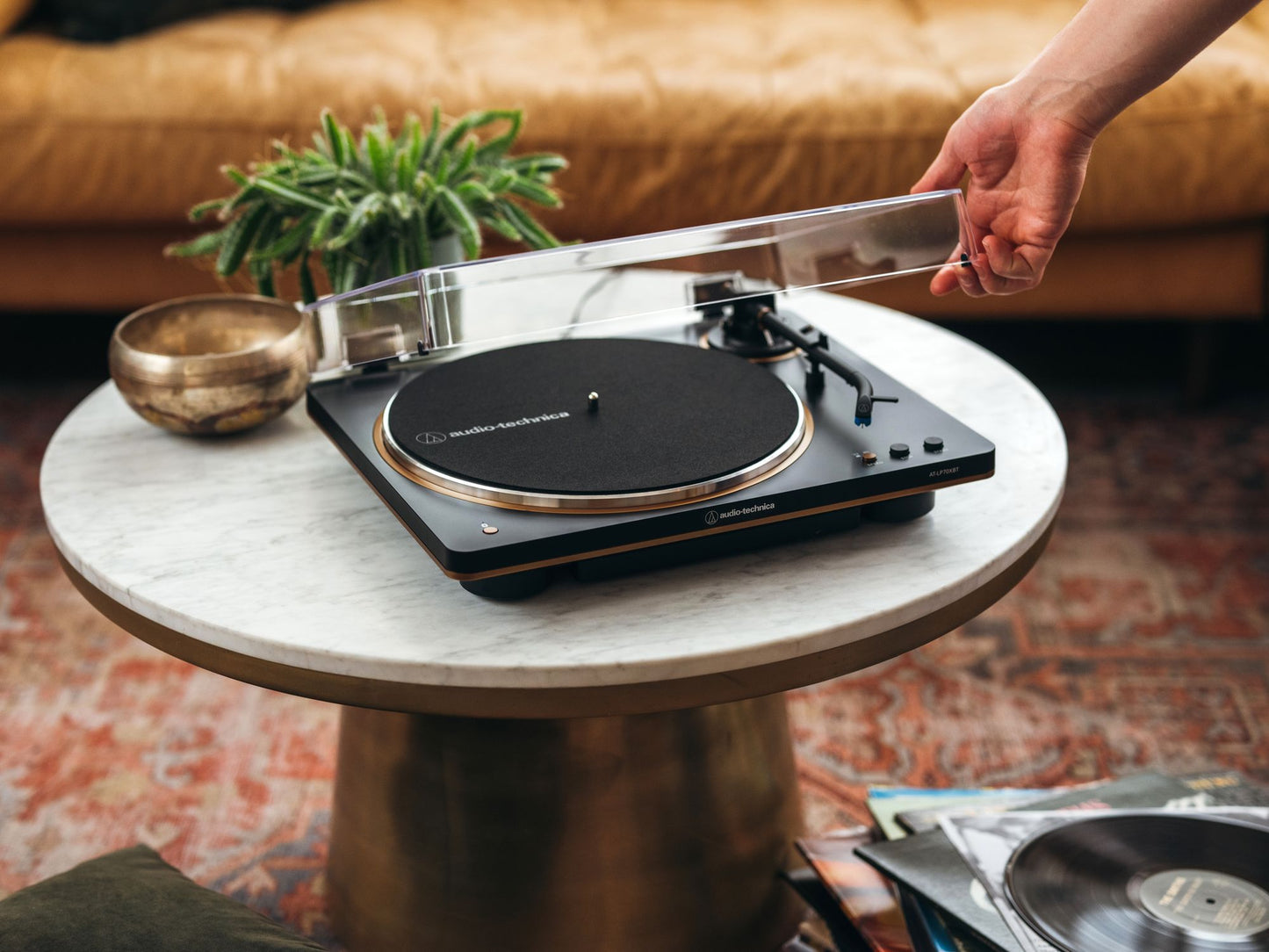Audio Technica - ASP-LP70XBT-BZ - Fully Automatic Turntable - Bluetooth Wireless (Bronze Trim)