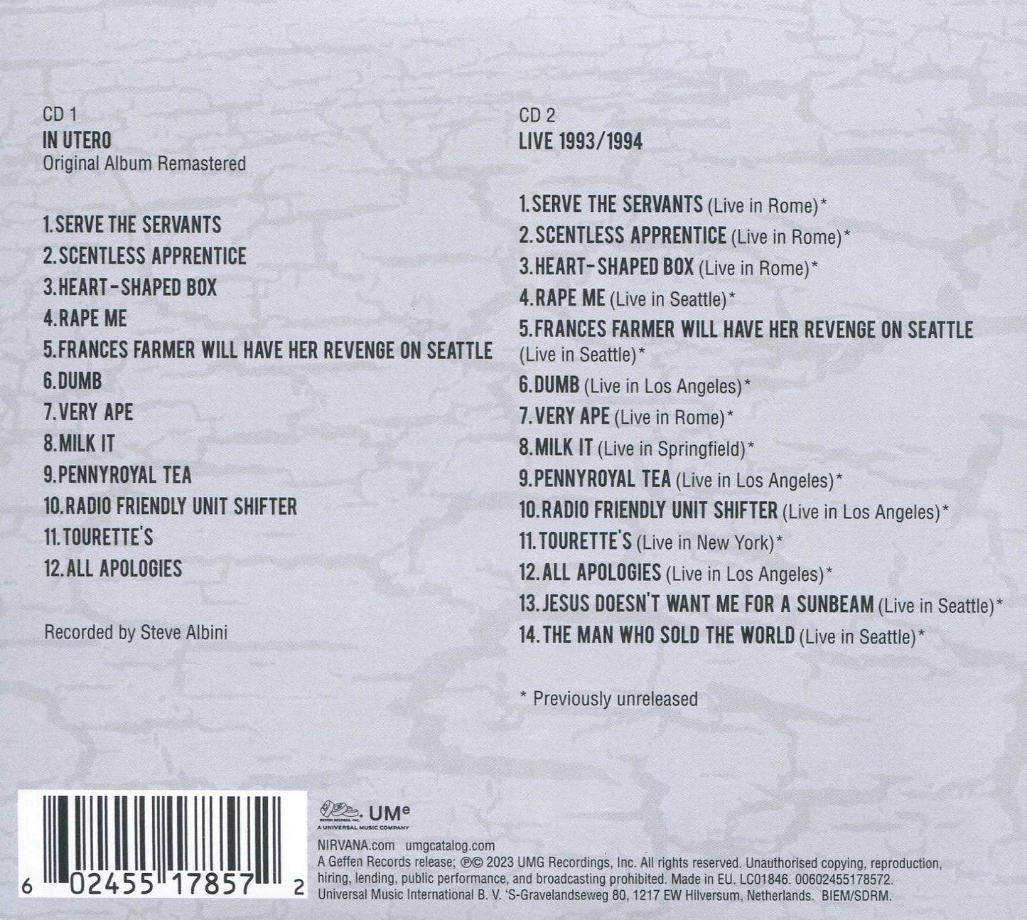 In Utero [30th Anniversary Edition]