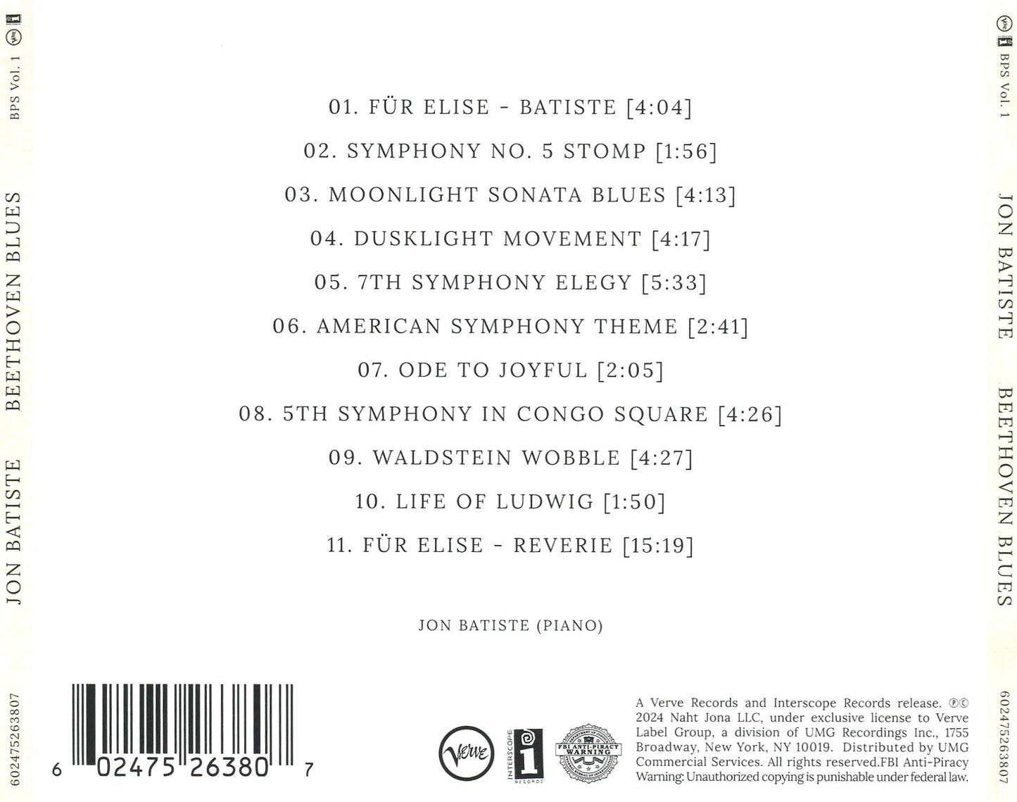 Beethoven Blues: Batiste Piano Series, Vol. 1