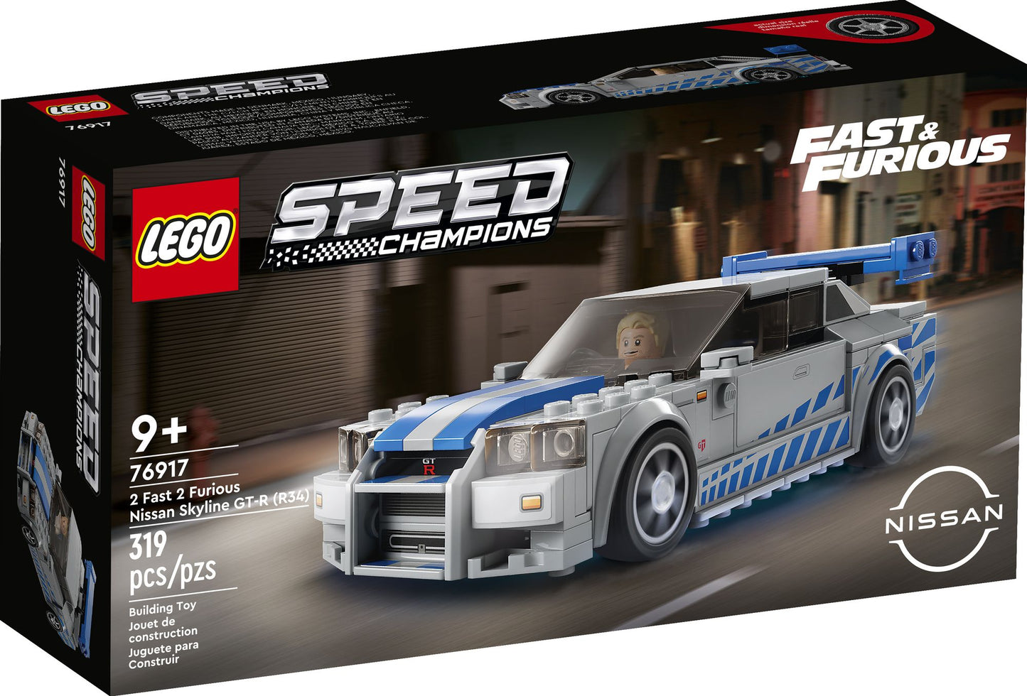 LEGO Speed Champions 2 Fast 2 Furious Nissan Skyline GT-R (R34) 76917