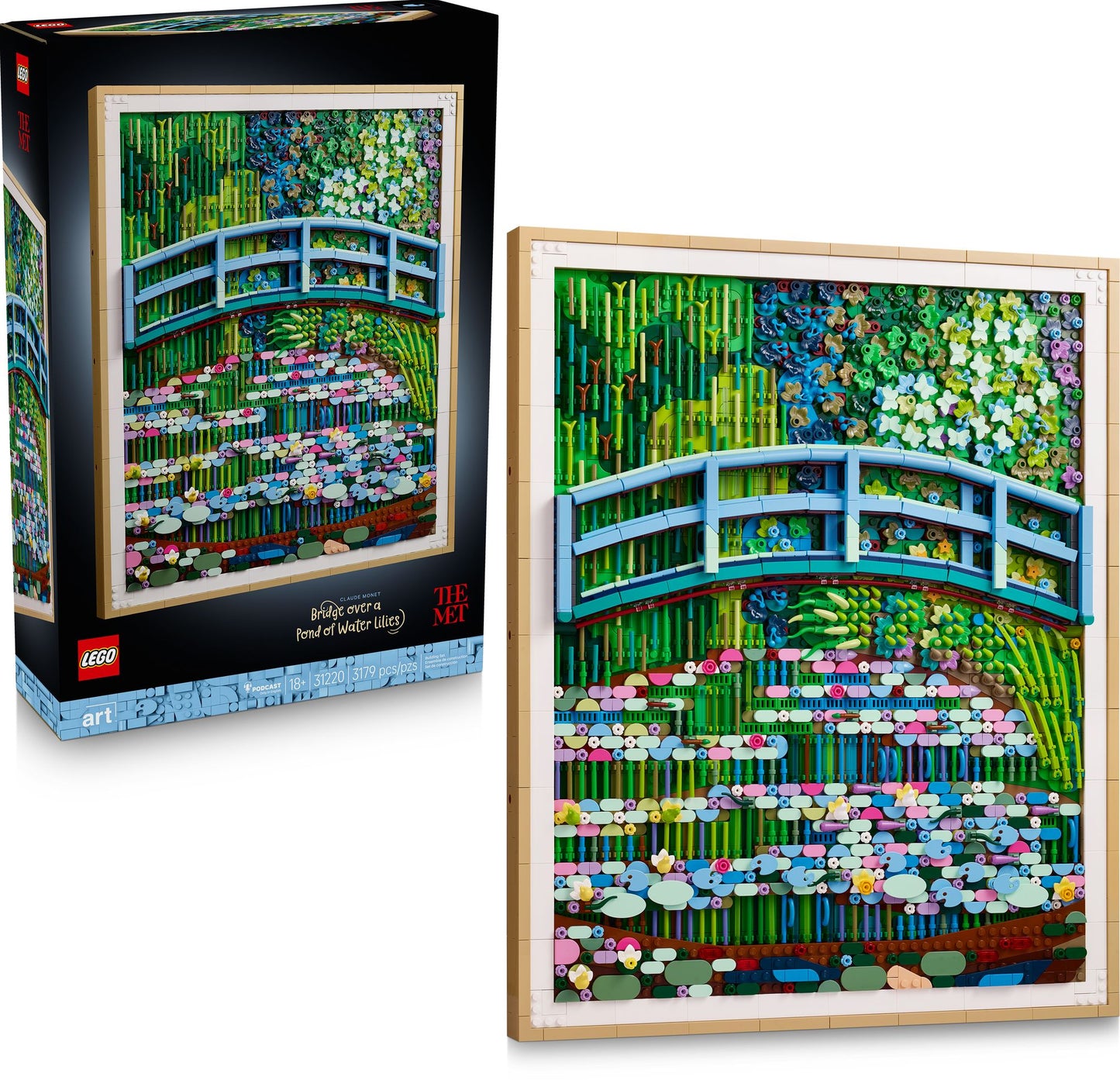 LEGO® ART Claude Monet - Bridge over a Pond of Water Lilies 31220