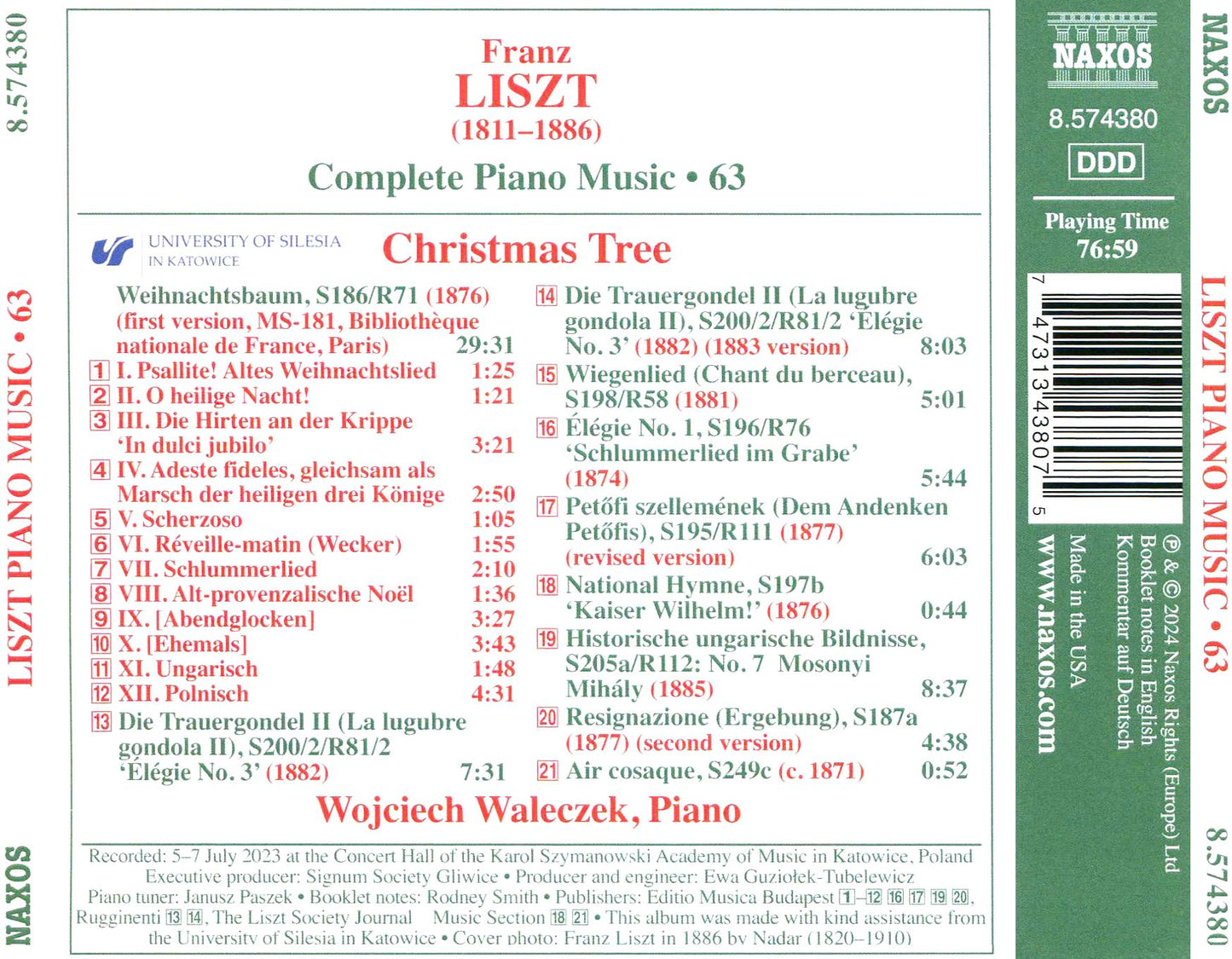 Liszt: Weihnachtsbaum (Christmas Tree)