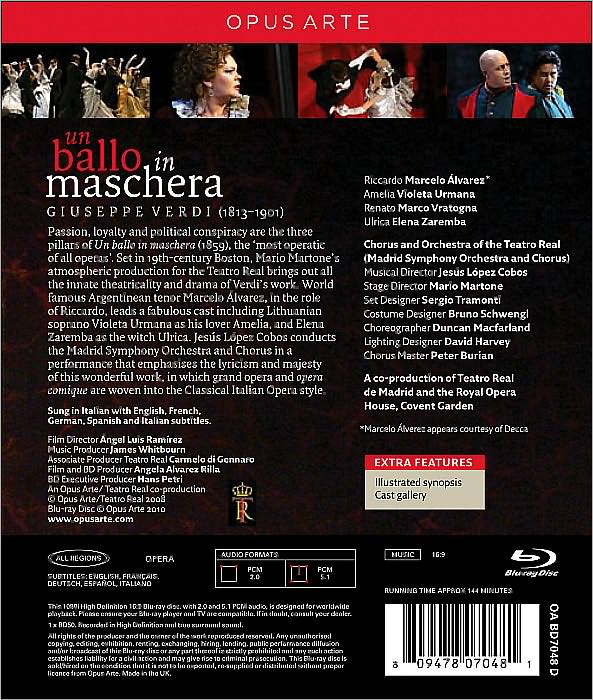 Un Ballo in Maschera [Blu-ray]