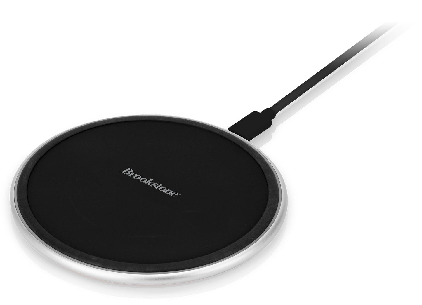 "Brookstone 10W Qi Charging PadAluminum Base"