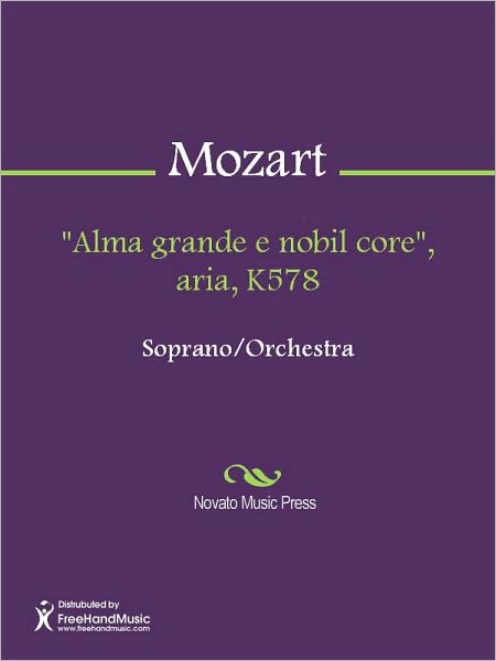 "Alma grande e nobil core", aria, K578
