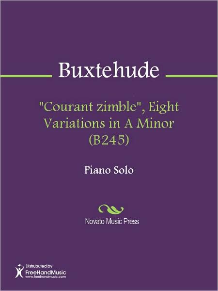 "Courant zimble", Eight Variations in A Minor (B245)