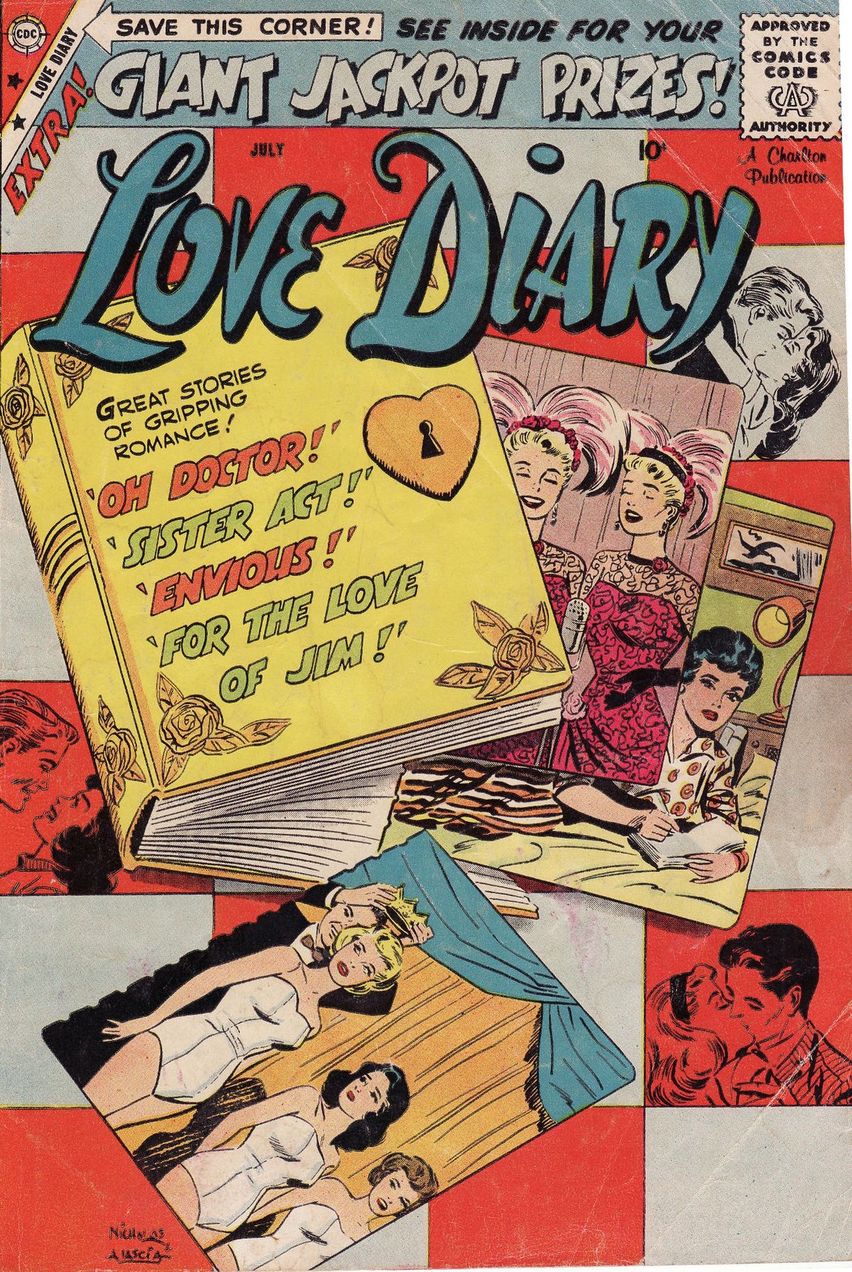Love Diary Number 5 Romance Comic Book