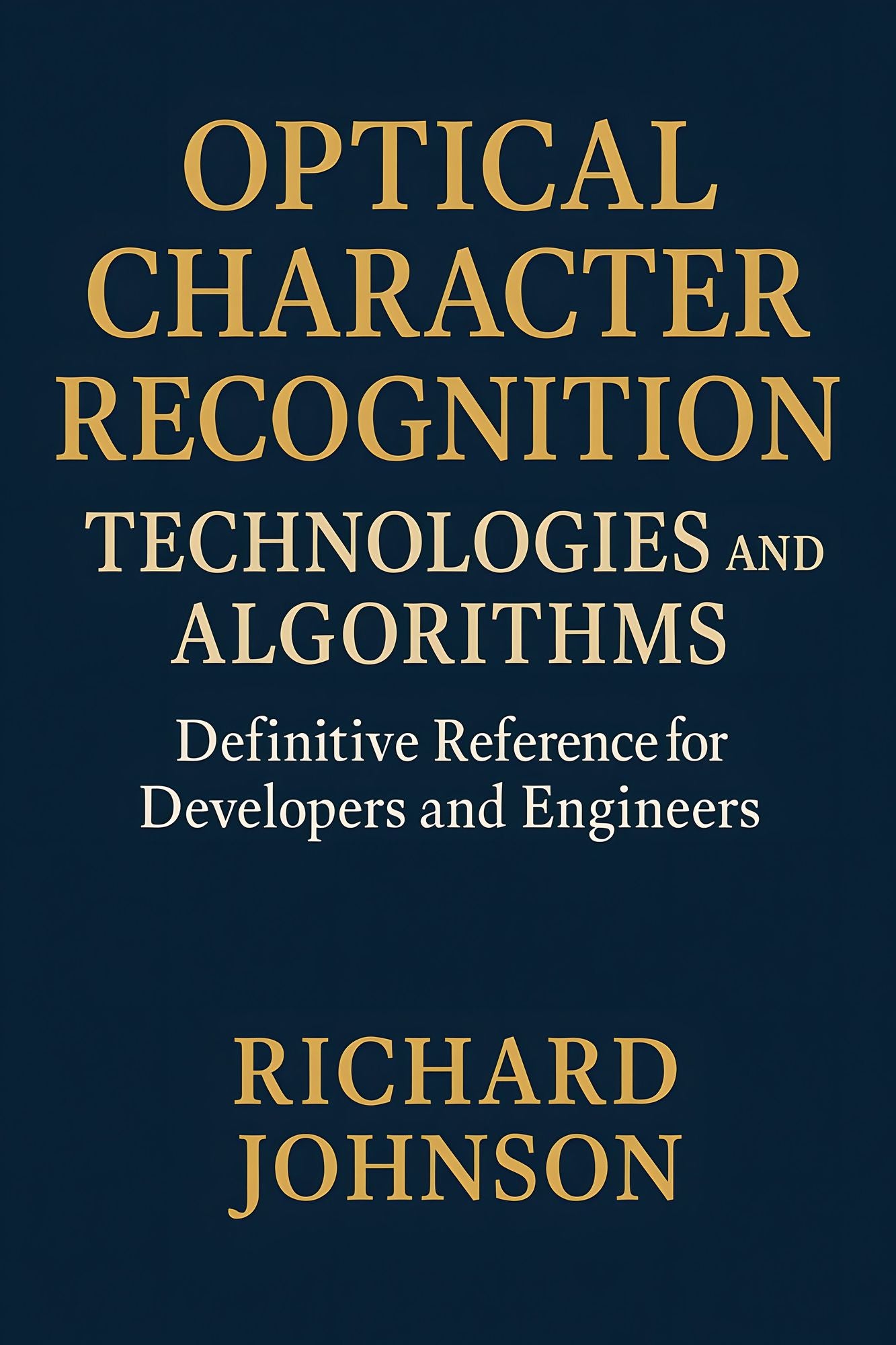 Optical Character Recognition Technologies and Algorithms: Definitive Reference for Developers and Engineers