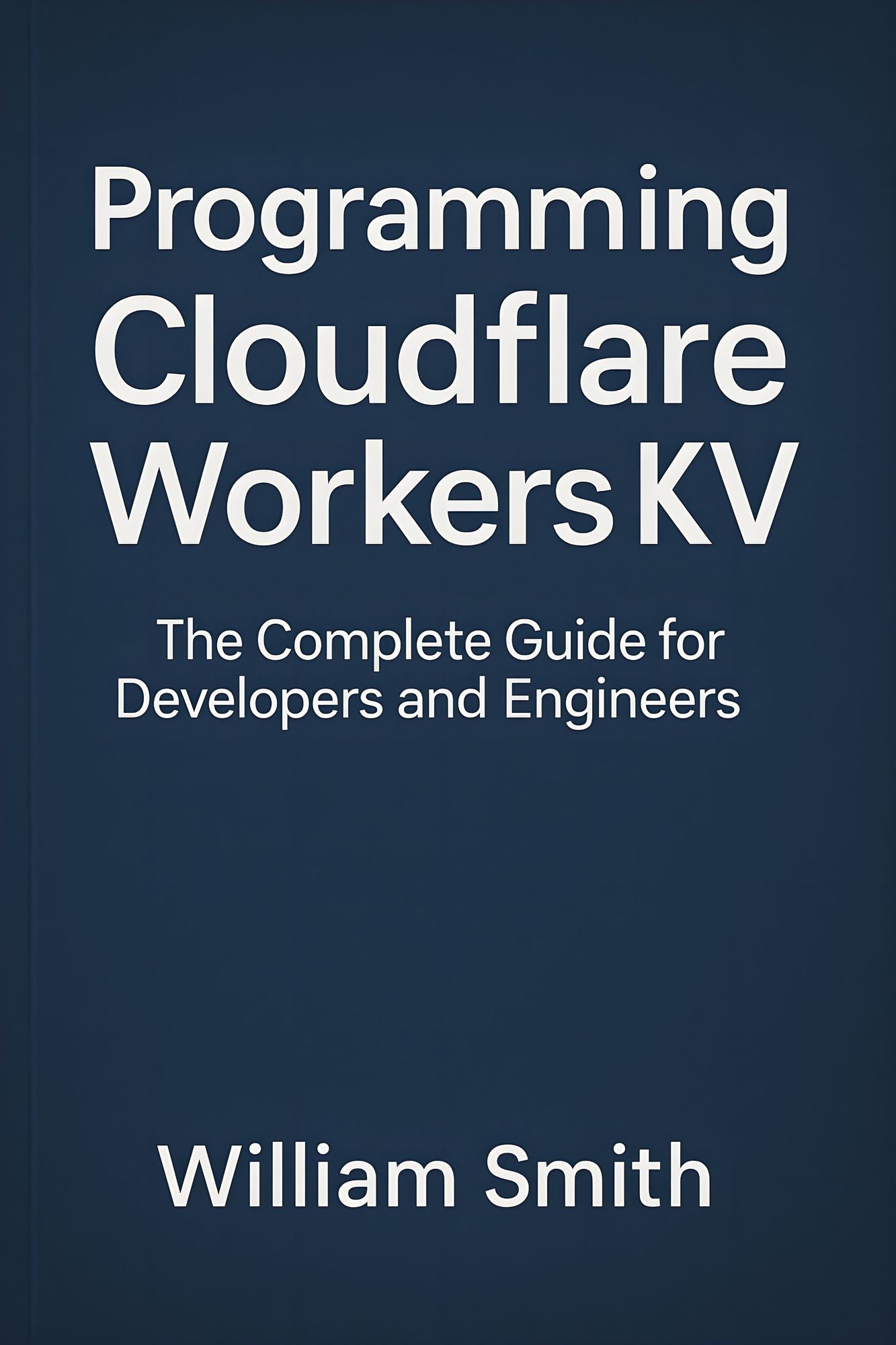 Programming Cloudflare Workers KV: The Complete Guide for Developers and Engineers