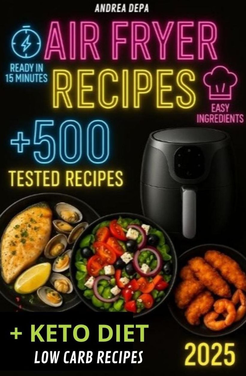 "Air Fryer Recipes: 500 Tested Recipes + Keto Diet": Guide practice for beginners - ready in 15 minutes