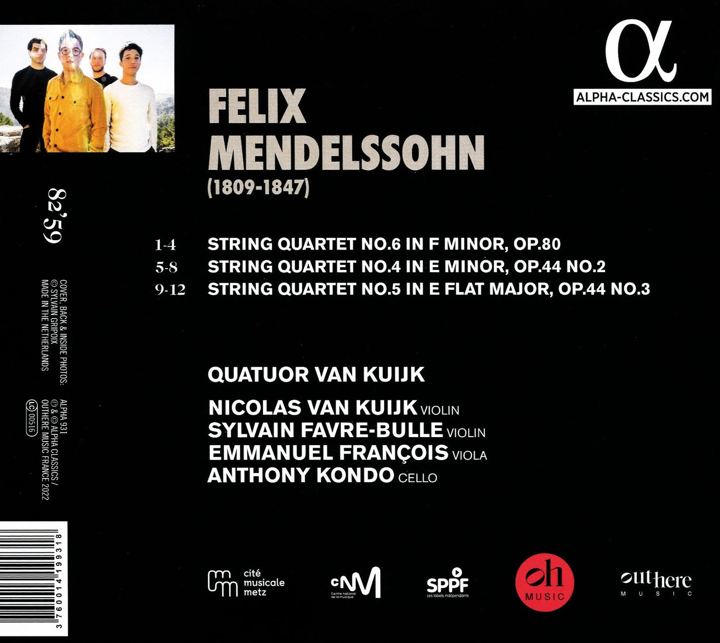 Mendelssohn: Complete String Quartets, Vol. 2