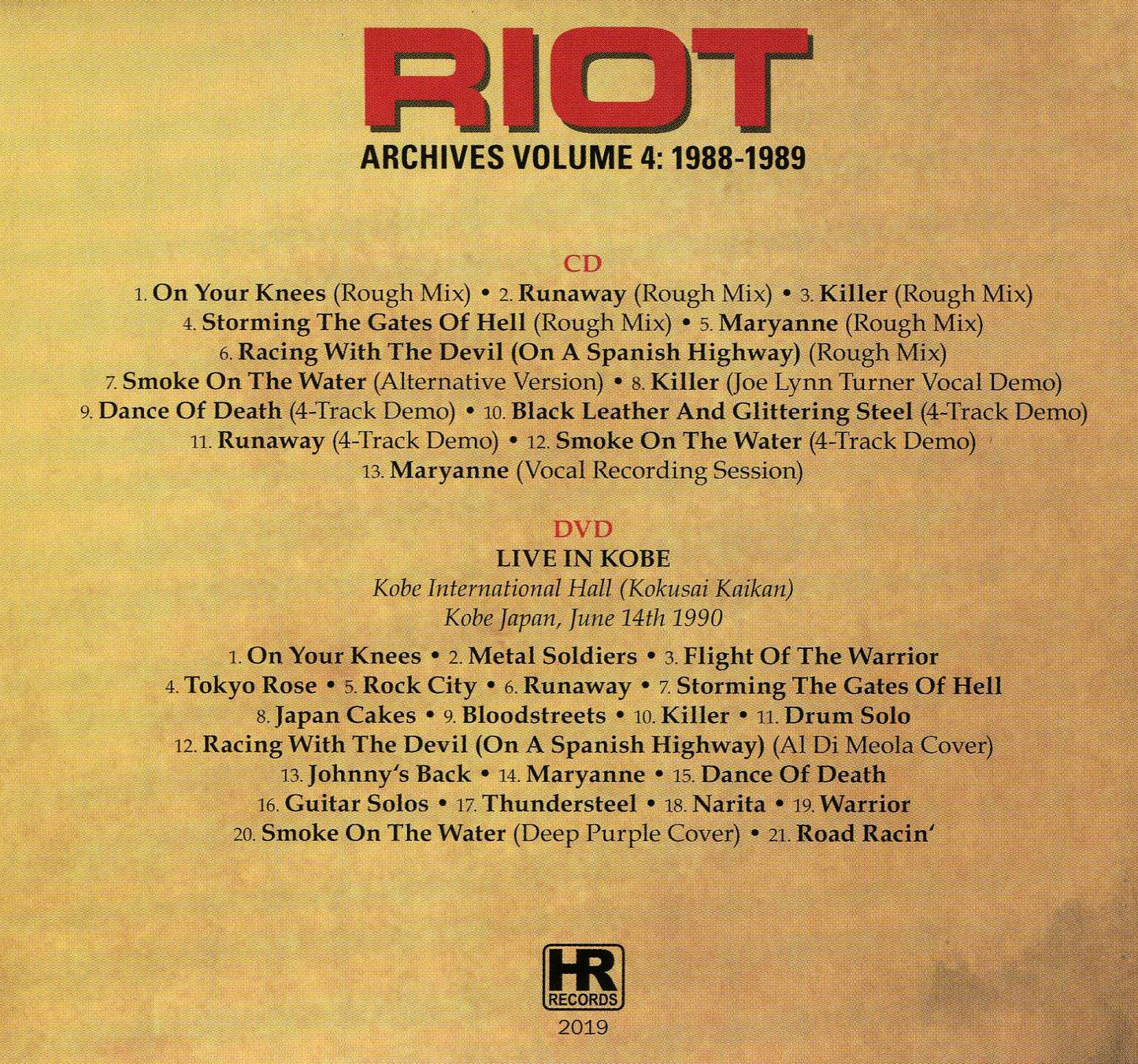 Archives, Vol. 4: 1988-1989