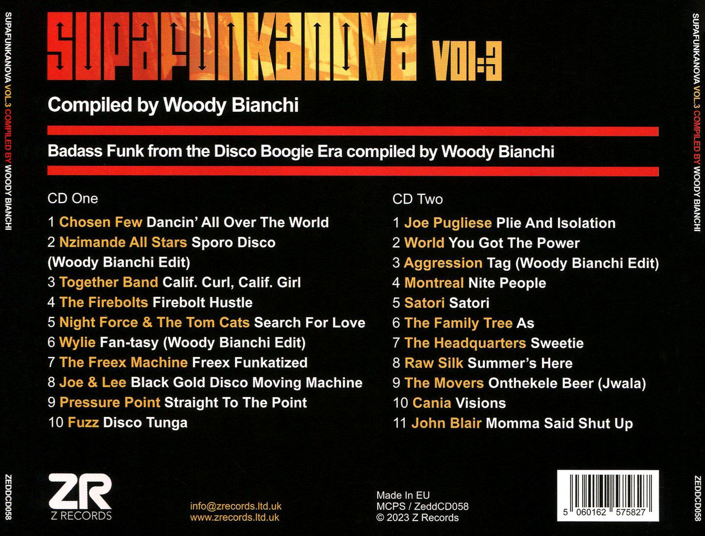 Supafunkanova, Vol. 3: Compiled by Woody Bianchi