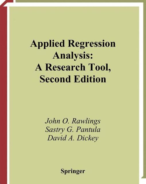 Applied Regression Analysis: A Research Tool