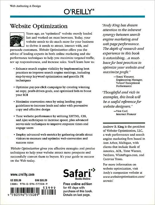 Website Optimization: Speed, Search Engine & Conversion Rate Secrets