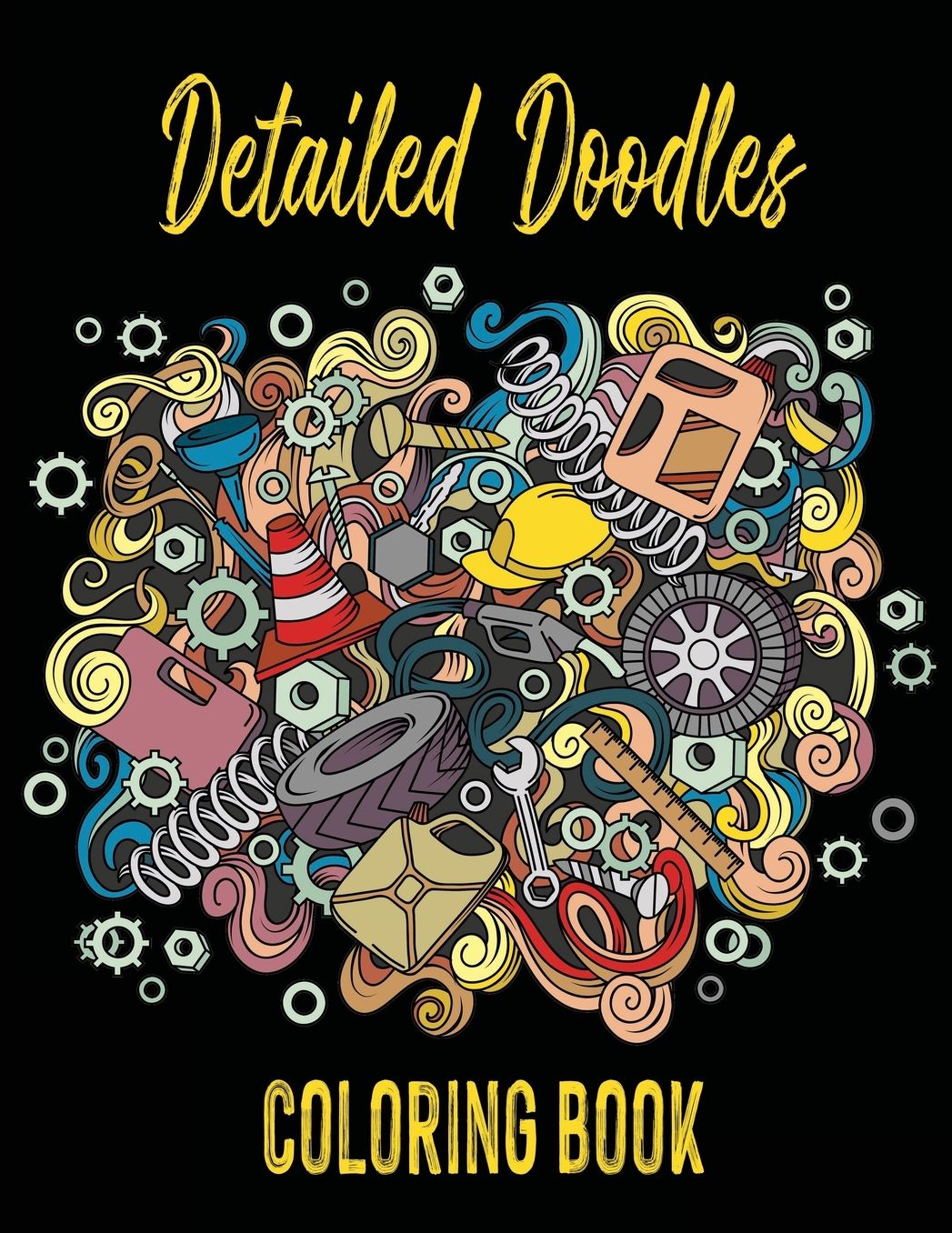 Detailed Doodles Coloring Book: Advanced Coloring Book for Adults With Challenging and Intricate Illustrations