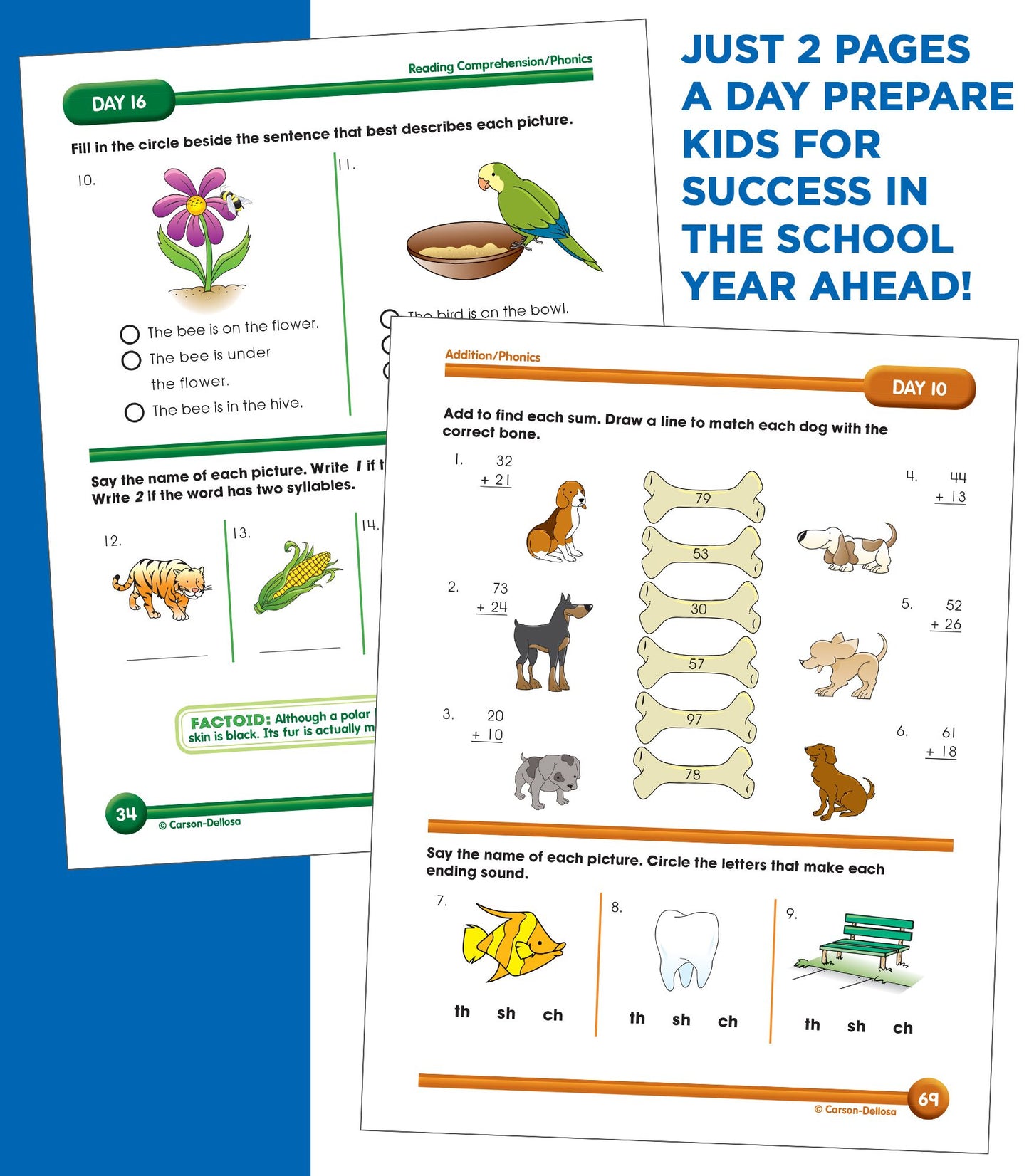 Summer Bridge Activities, Grades 1 - 2: Bridging Grades First to Second