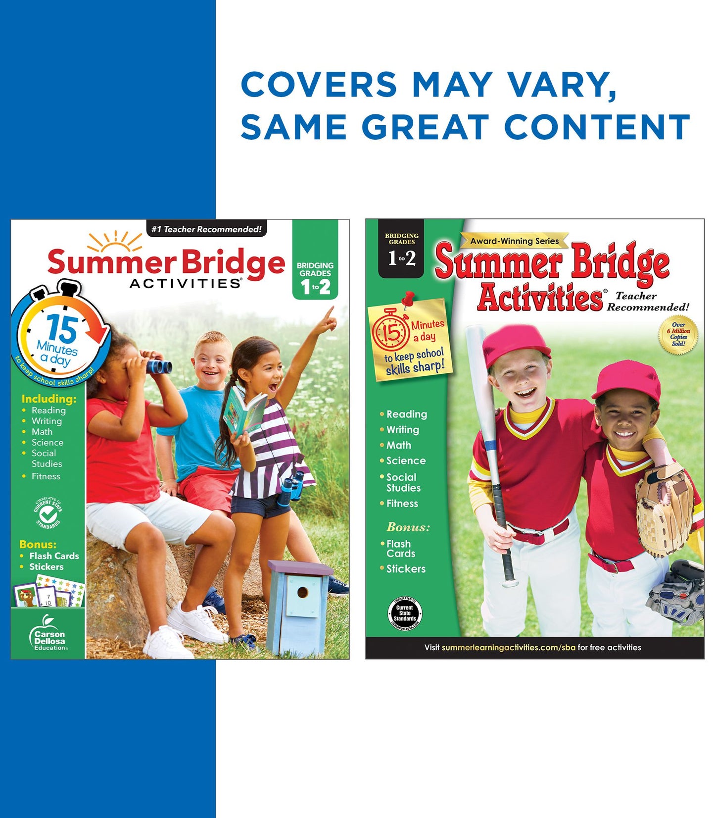 Summer Bridge Activities, Grades 1 - 2: Bridging Grades First to Second