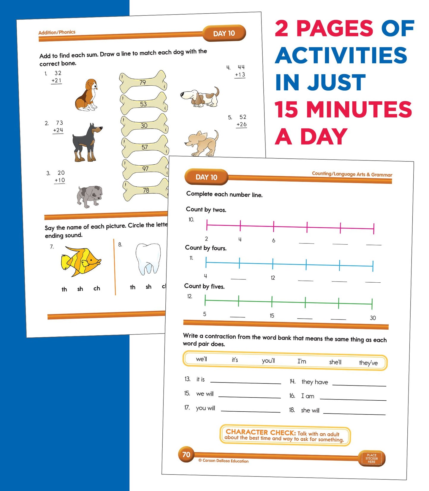 Summer Bridge Activities, Grades 1 - 2: Bridging Grades First to Second