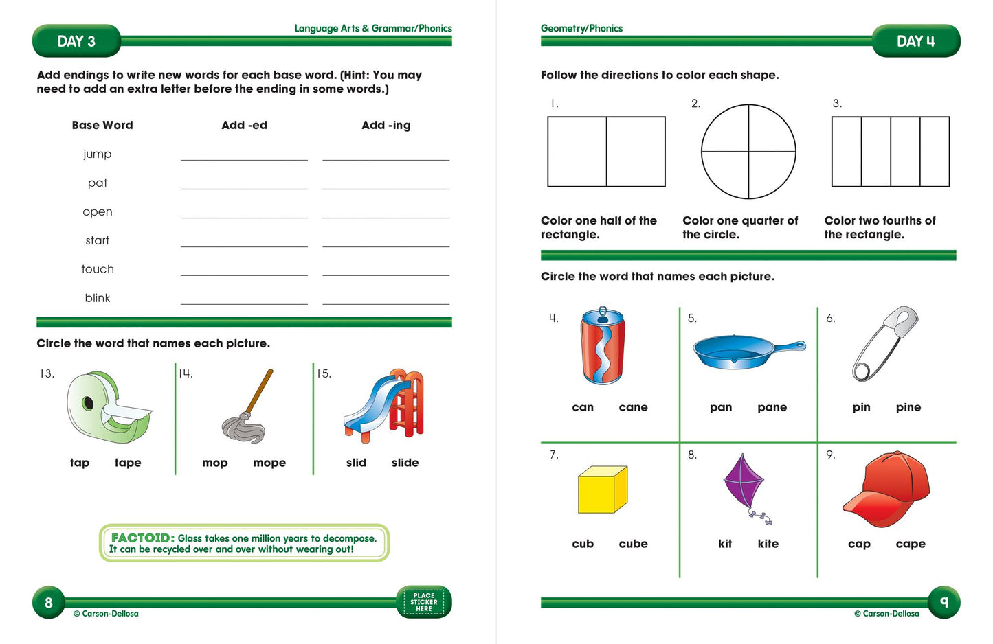 Summer Bridge Activities, Grades 1 - 2: Bridging Grades First to Second