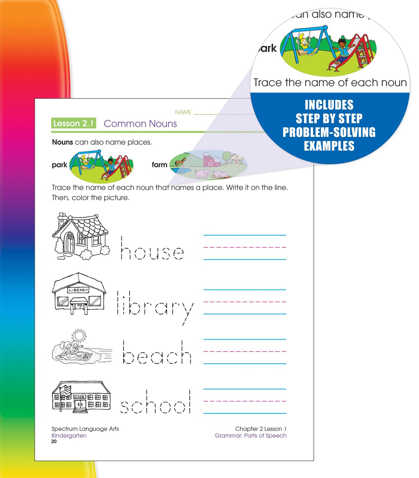 Spectrum Learning Library, Grade K