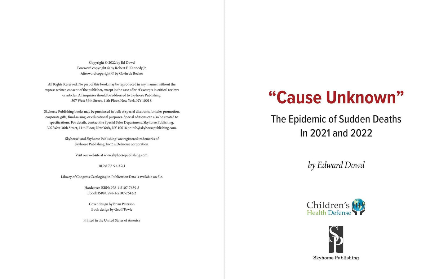 "Cause Unknown": The Epidemic of Sudden Deaths in 2021 & 2022