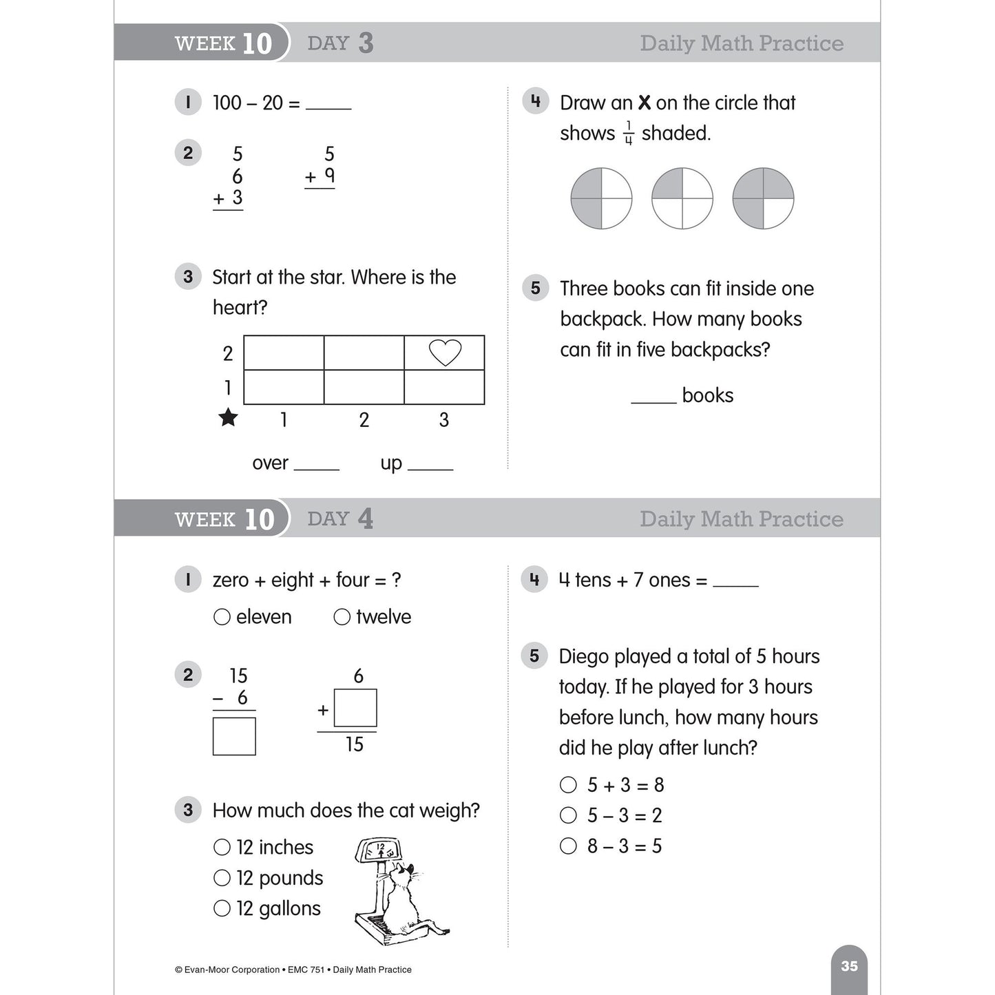 Daily Math Practice, Grade 2