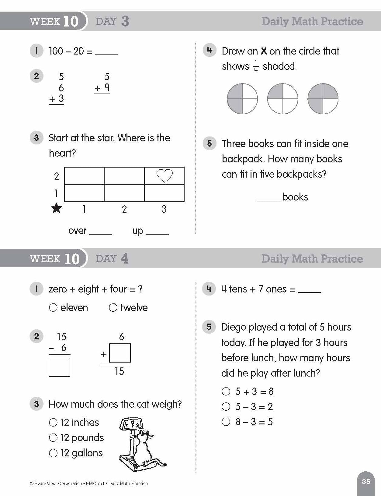 Daily Math Practice, Grade 2