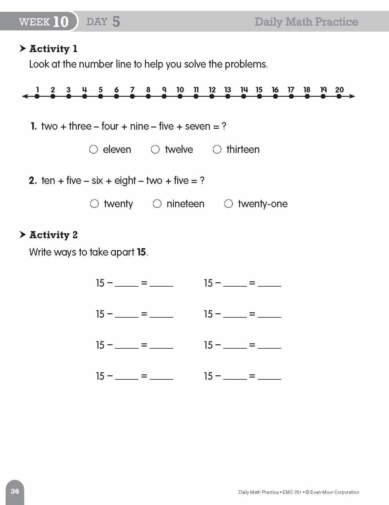 Daily Math Practice, Grade 2