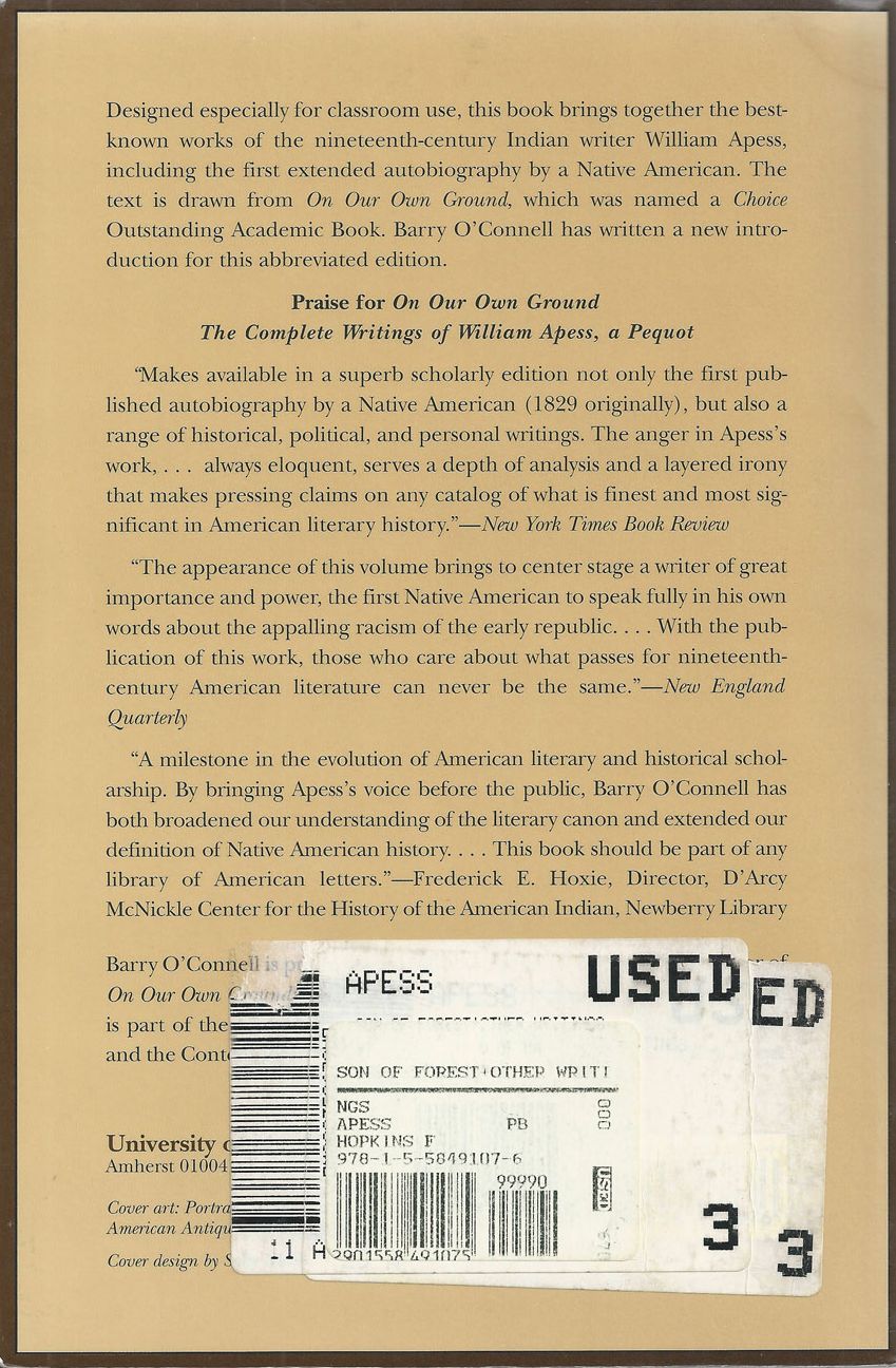 "A Son of the Forest" and Other Writings