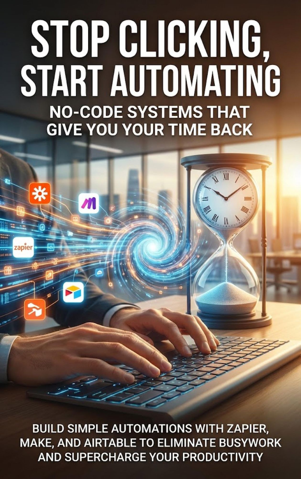 Stop Clicking, Start Automating: No-Code Systems That Give You Your Time Back: Build Simple Automations With Zapier, Make, and Airtable to Eliminate Busywork and Supercharge Your Productivity