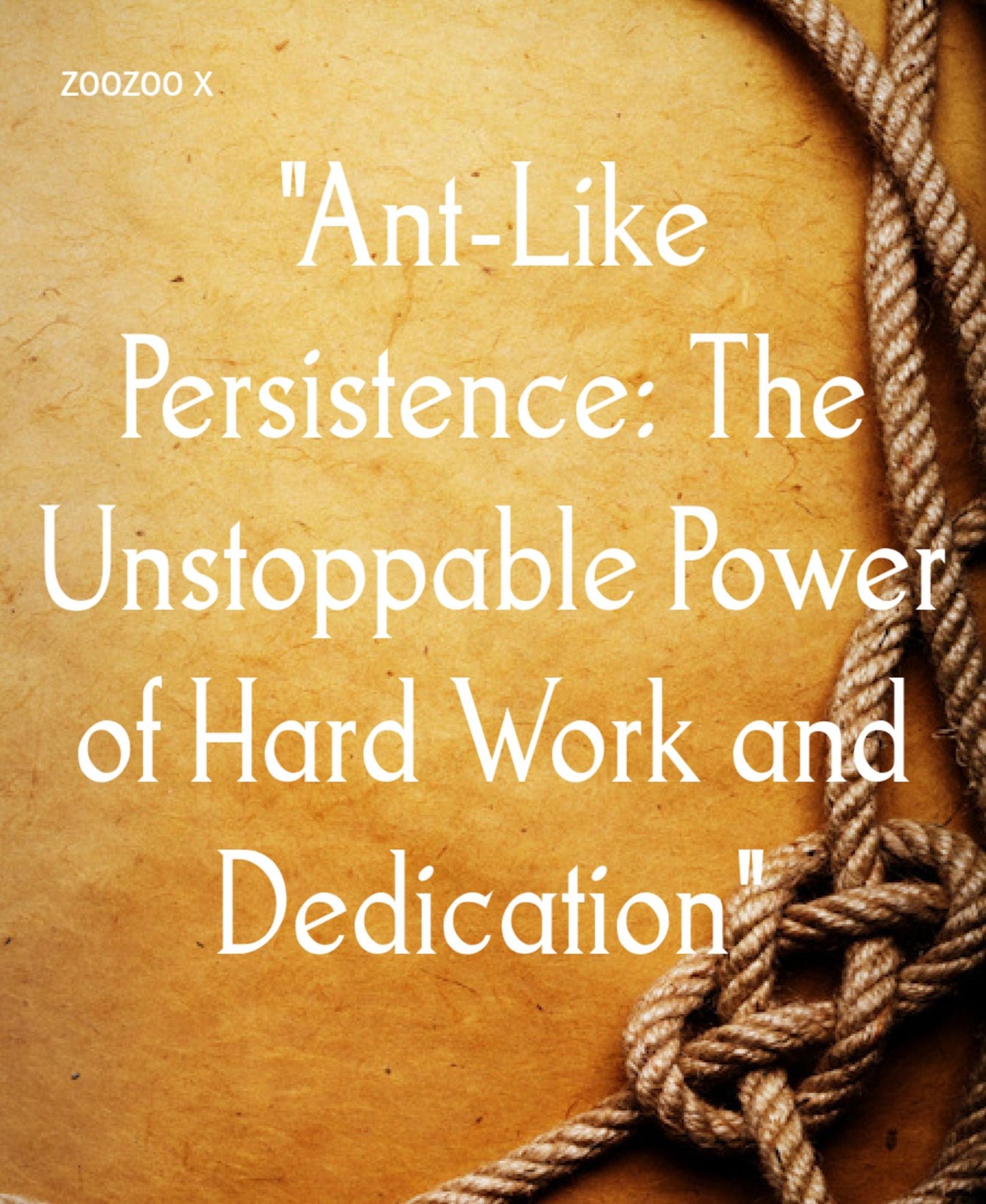 "Ant-Like Persistence: The Unstoppable Power of Hard Work and Dedication": A Tale of Consistency and Unwavering Resolve