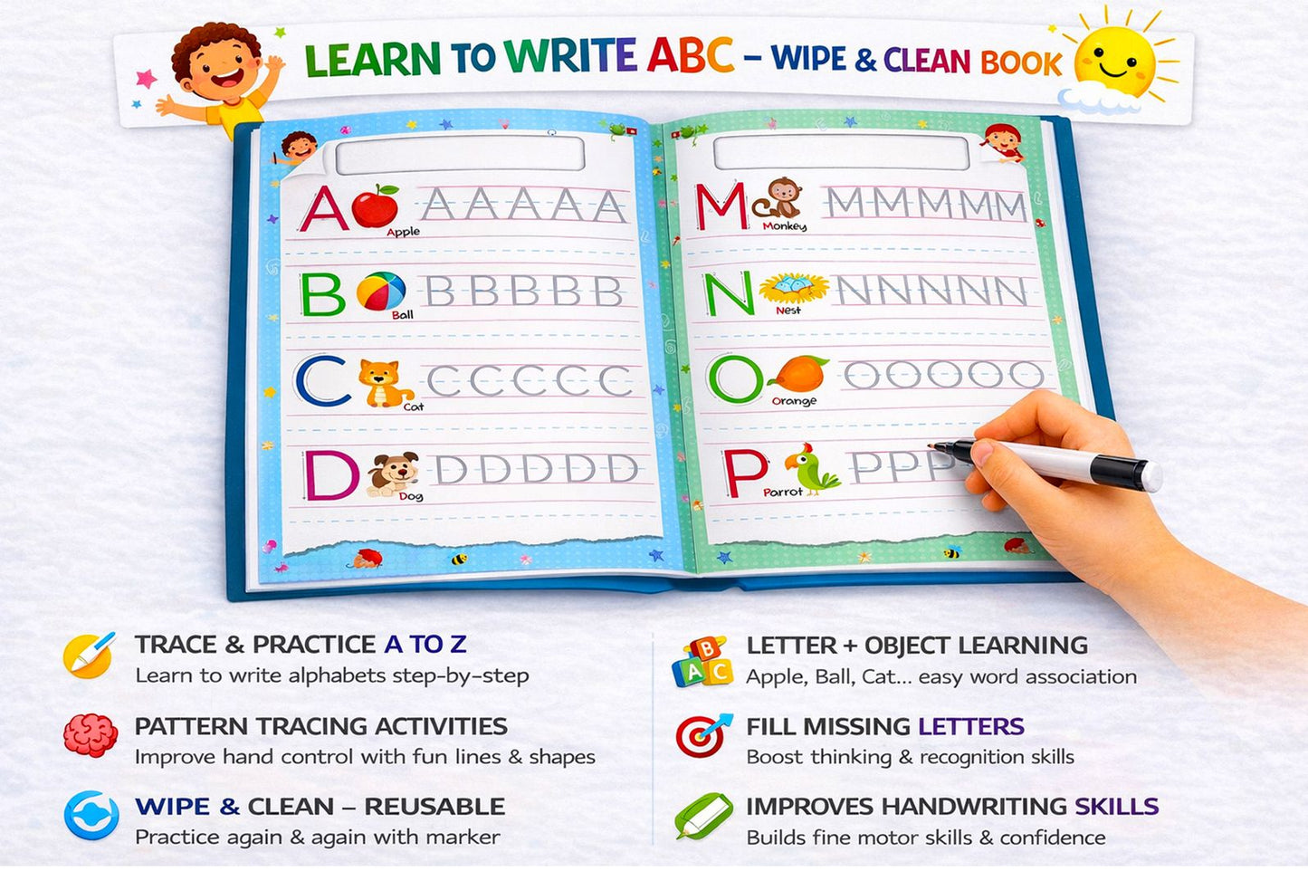 Learn to write ABC