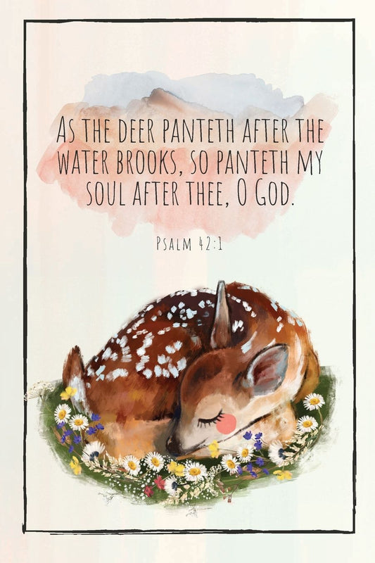 "As the Deer Panteth" Watercolor Journal
