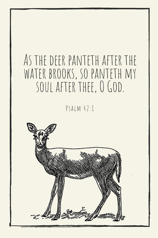 "As the Deer Panteth" Sketch Drawing Journal